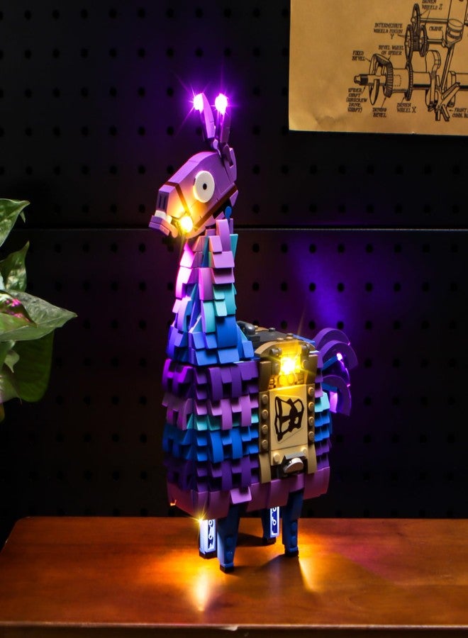BrickBling LED Light Compatible with Lego Fortnite Supply Llama, Creative Lighting Kit Compatible with Lego 77071 (No Model) - Image 5